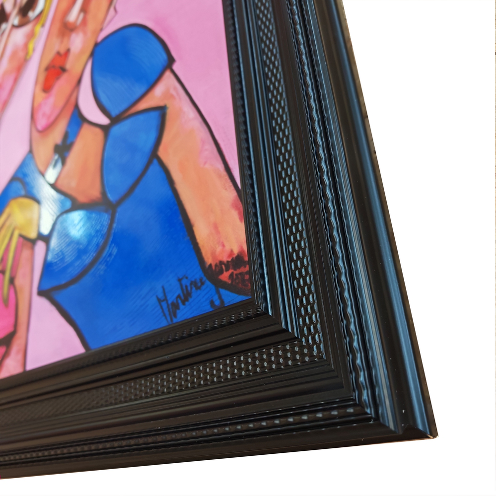 TOILE JOSEPHINE ENCADREMENT NOIR M. GONNIN 63 X 113 CM - Photo N°6