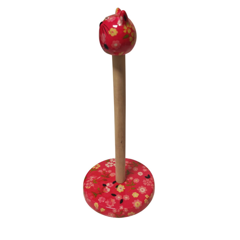 DEVIDOIR ESSUIE TOUT CHAT POMME PIDOU ROUGE 15 x 33 CM - Photo N°3