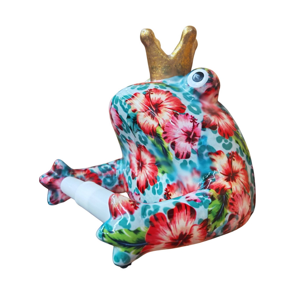DEVIDOIR PAPIER DE TOILETTE GRENOUILLE POMME PIDOU BLEU ET DECOR MULTICOLORE - Photo N°2