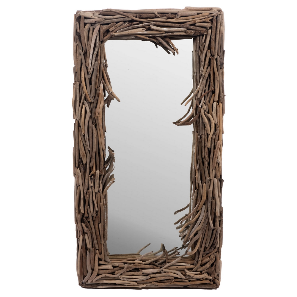 MIROIR EN BOIS FLOTTE MALDIVES 68 X 128 X 9 CM - Photo N°5