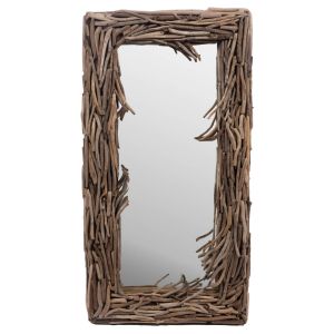 MIROIR EN BOIS FLOTTE MALDIVES 68 X 128 X 9 CM