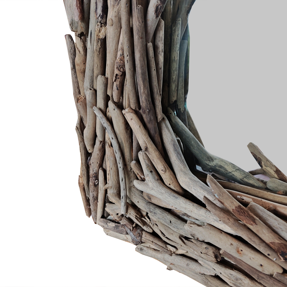 MIROIR EN BOIS FLOTTE MALDIVES 68 X 128 X 9 CM - Photo N°2