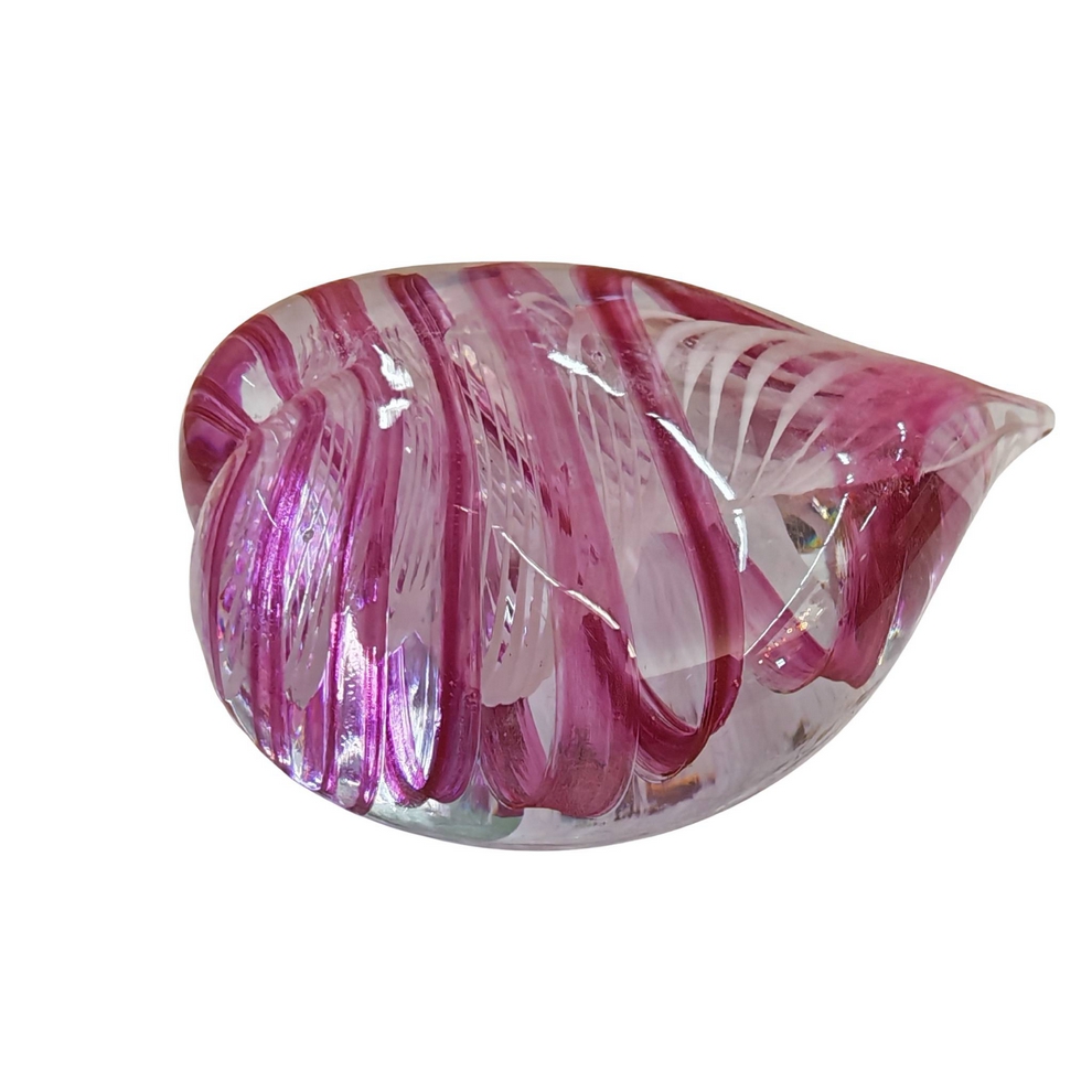 SULFURE COEUR ROSE ET BLANC 8 x 10 x 4 cm - Photo N°2