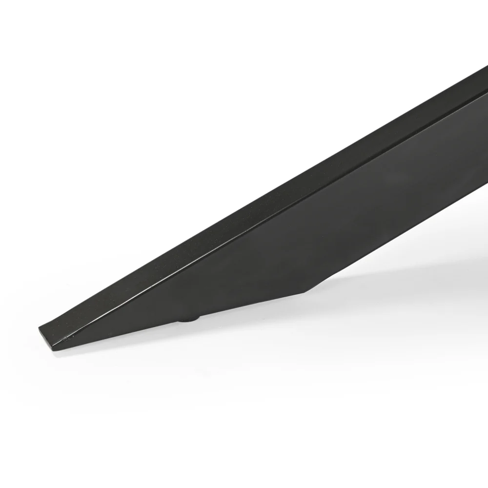 TABLE REPAS OVALE BOIS MANGUIER MASSIF-PIED METAL NOIR  160 X 76 X 90 CM - Photo N°4