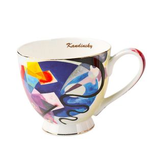 COFFRET BOL DEJEUNER COLLECTION KANDINSKY JAUNE-ROUGE-BLEU 500ML