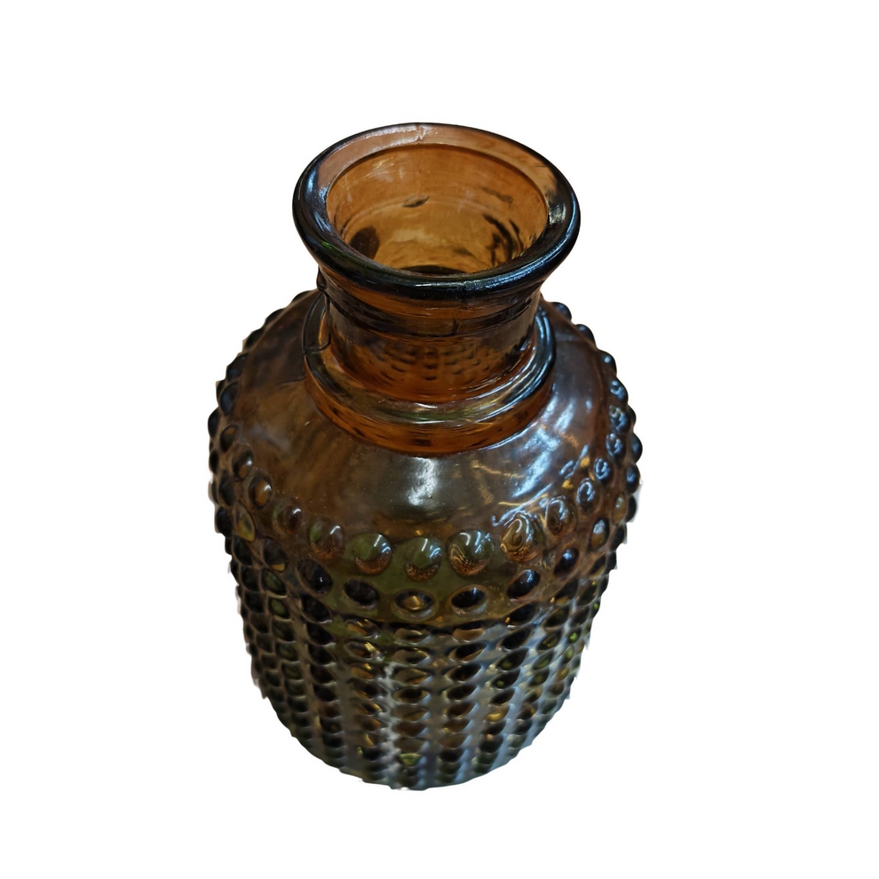 VASE EN VERRE DECORATIF CYLINDRIQUE 19.5 x 12.5 cm - Photo N°2