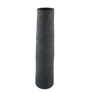 VASE CYLINDRIQUE HAUT EN TERRE CUITE GRISE ANTHRACITE 15.7 X 61 X 15.7 CM