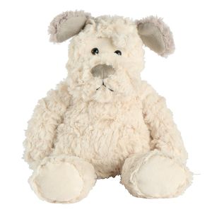 PELUCHE CHIEN BERLIOZ COULEUR ECRU 32 CM