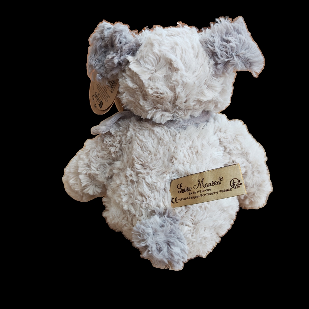 PELUCHE CHIEN BERLIOZ COULEUR ECRU 32 CM - Photo N°2