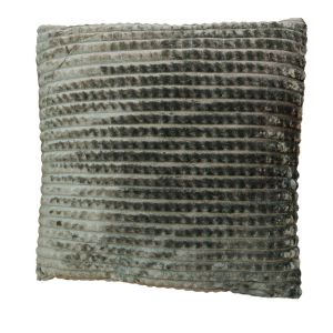 COUSSIN LONE VELOURS A COTES KAKI 45 X 45 CM 100 % POLYESTER