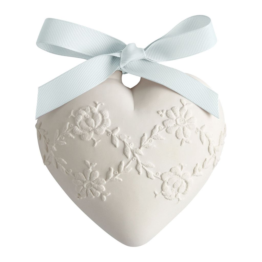 COFFRET GRAND COEUR BRODE PARFUME 13 X 13 X 5.7 CM POUDRE DE RIZ - Photo N°4
