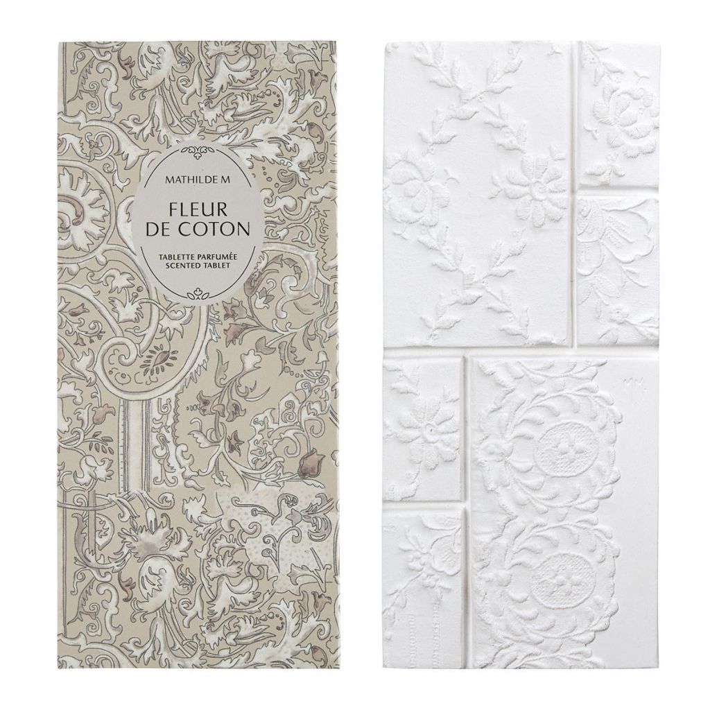 TABLETTE PARFUMEE SECRET D'ARMOIRE FLEUR DE COTON - Photo N°1