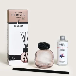 BOUQUET PARFUME MINERAL ROSE  et  NOIR RECHARGE 180 ML LILIFLORA