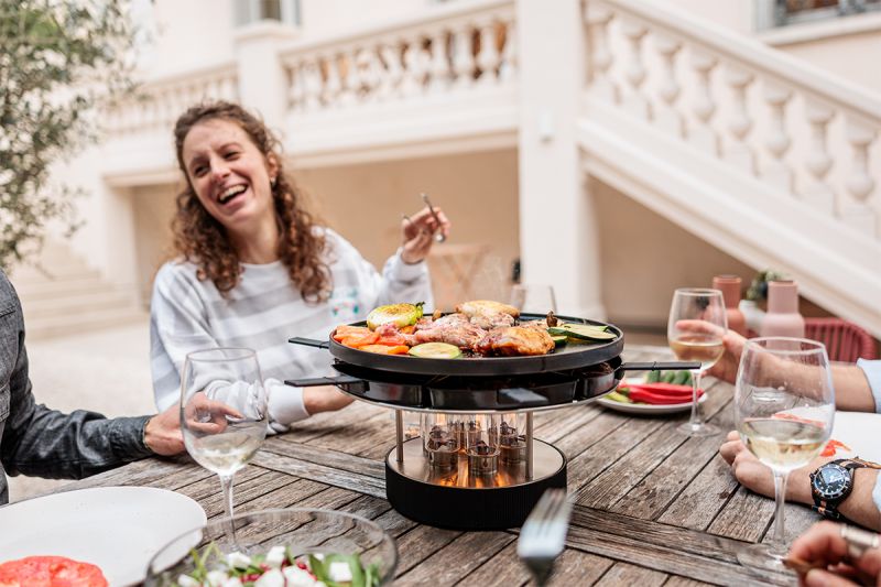 POELONS X 6 CIRCLE 35 GRILL DE TABLE  35 X 20.3 X 35 CM - Photo N°4