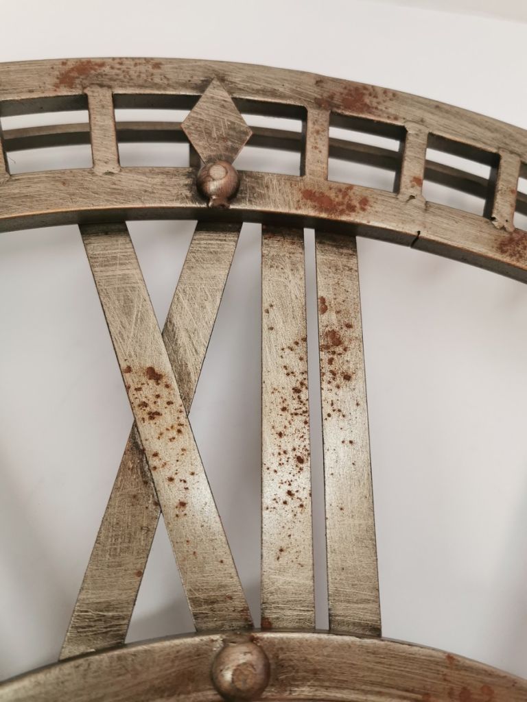 HORLOGE INDUSTRIEL ENGRENAGE 90 CM MECANISME TOURNANT - Photo N°3