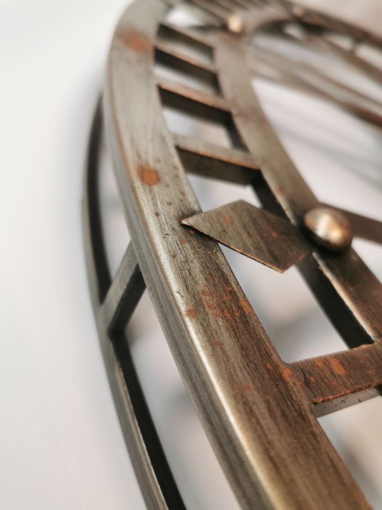 HORLOGE INDUSTRIEL ENGRENAGE 90 CM MECANISME TOURNANT - Photo N°2