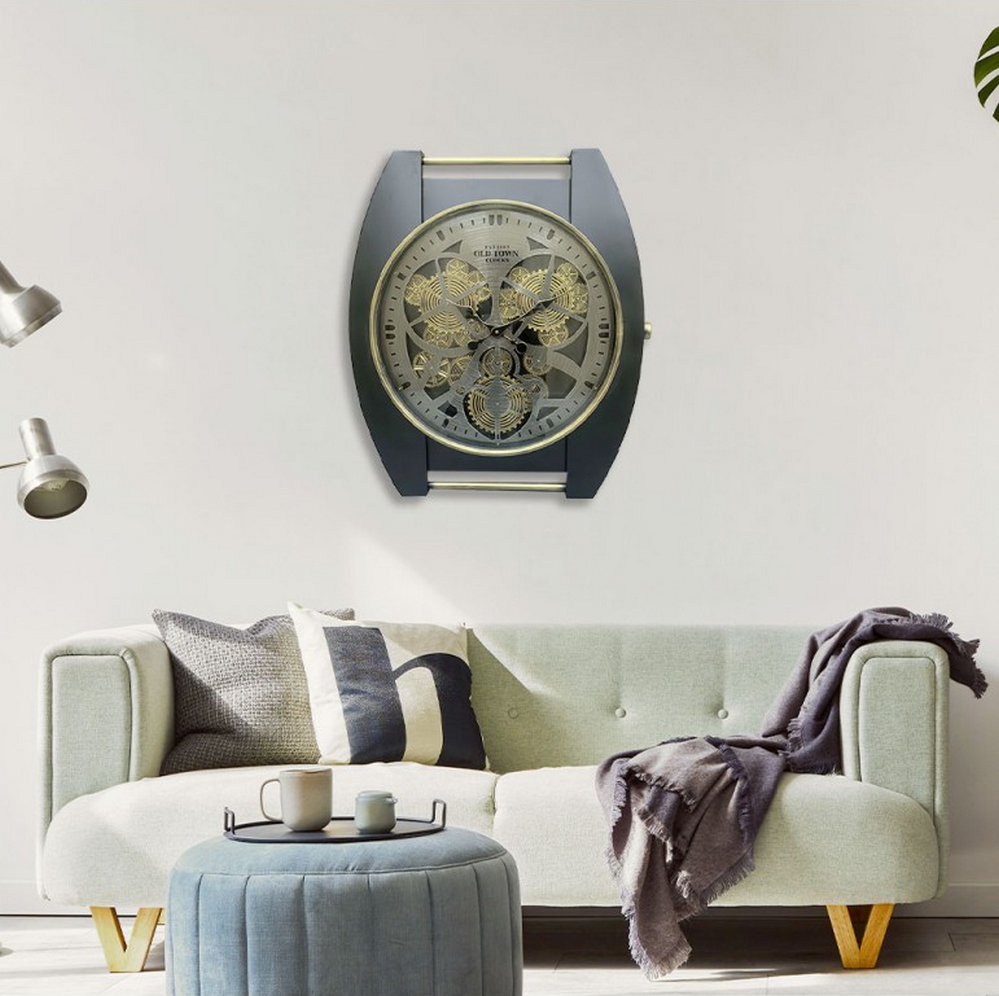 HORLOGE FACON MONTRE MECANISME TOURNANT 71 X 82 X 8.5 CM - Photo N°3