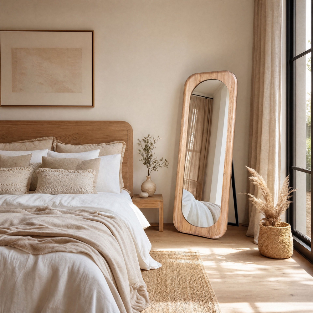 PSYCHE EN BOIS CHENE MASSIF 60 X 160 X 5 CM - Photo N°7