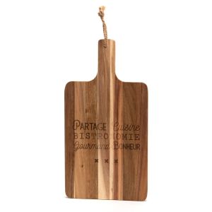PLANCHE A DECOUPER RECTANGLE EN ACACIA PARTAGE 24 x 46 x 2 cm