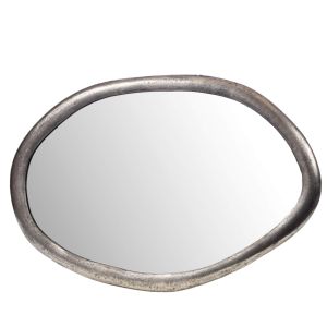 MIROIR FONTE D'ALUMINIUM NATUREL 100 X 50 X 3.5 CM