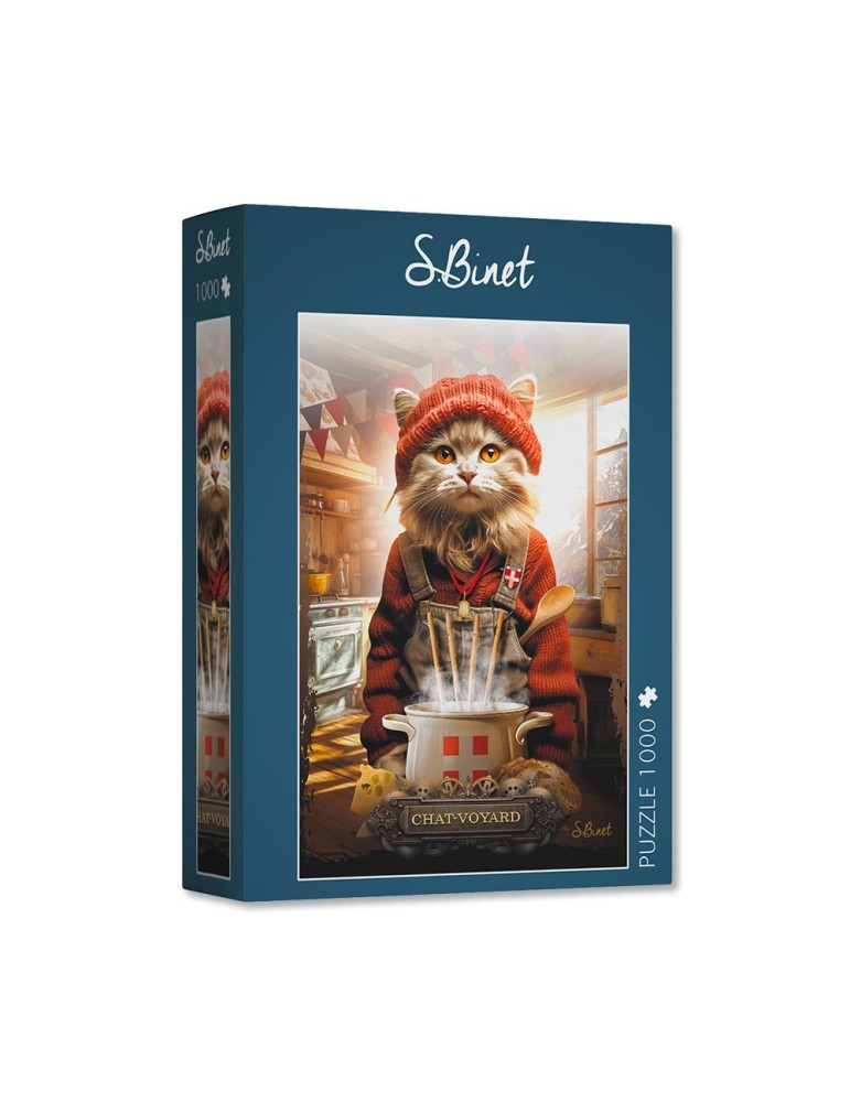 PUZZLE S.BINET CHAT- VOYARD  50 X 70 CM - Photo N°1