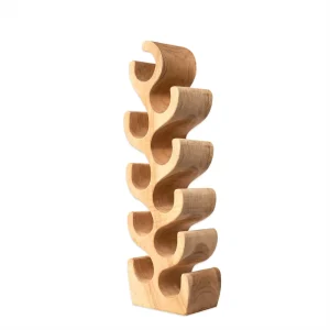 PORTE BOUTEILLES X 10 EN SUAR MASSIF 21 X 13 X 90 CM