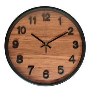 HORLOGE BIG BEN BOIS FOND BOIS FONCE 30 CM
