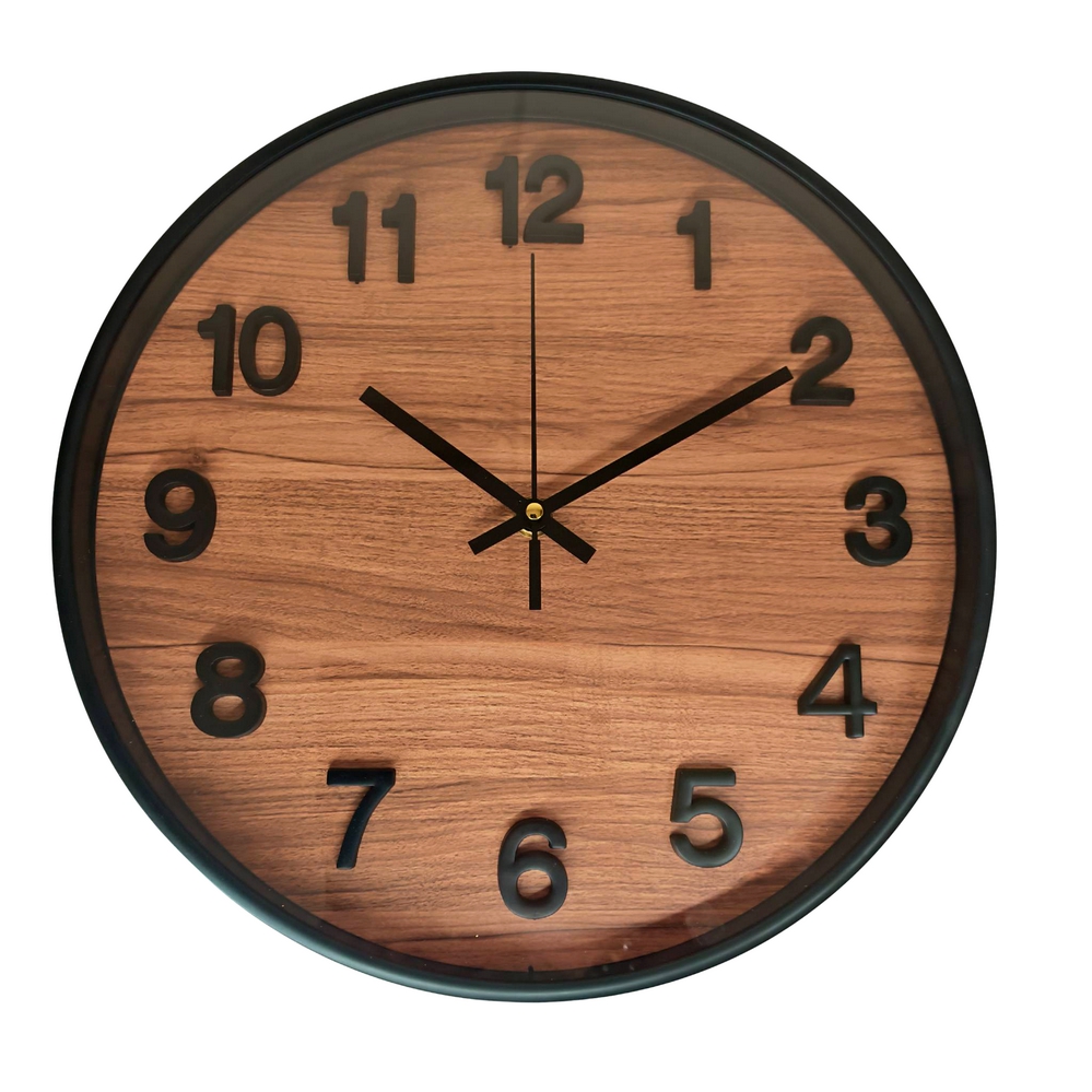 HORLOGE BIG BEN BOIS FOND BOIS FONCE 30 CM - Photo N°1