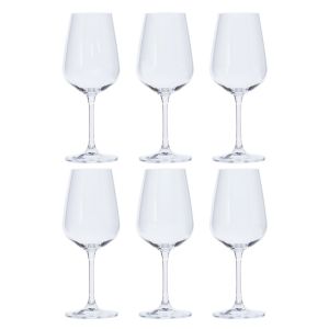 SET DE 6 VERRES A VIN ECLATS EN CRISTALLIN 45 CL