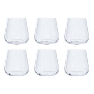 SET DE 6 GOBELET ECLATS EN CRISTALLIN 32 CL