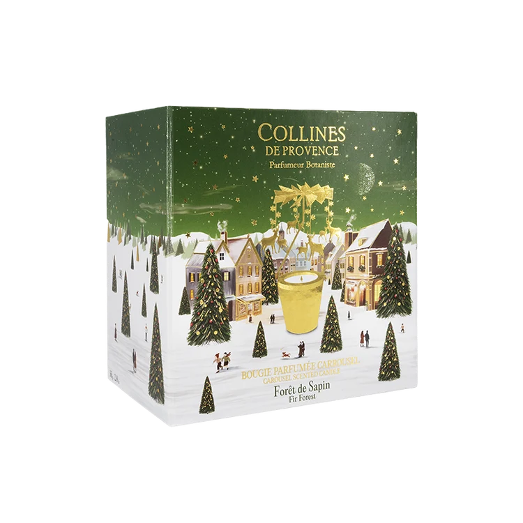 BOUGIE PARFUMEE MANEGE METAL DORE FORET DE SAPIN 360 G - Photo N°2