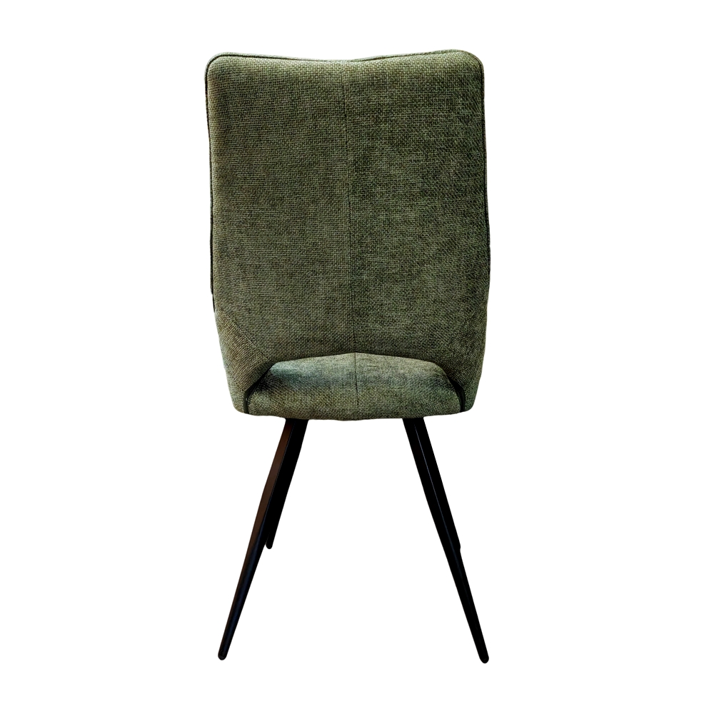CHAISE STOCKHOLM PIEDS PIVOTANT METAL NOIR ASSISE TISSU KAKI 51.5 X 62 X 95CM - Photo N°3