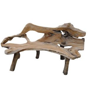 BANC TECK MASSIF 170 X 45 X 85 CM PIECE UNIQUE